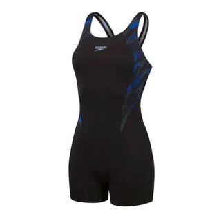 Speedo Damen Hyperboom Splice Badeanzug, Blau, 44 EU