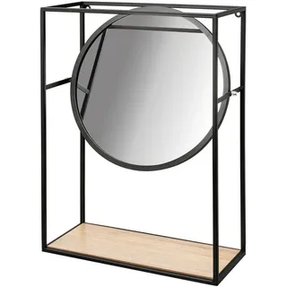 creativ home Wandregal 36 x 15 x 51 cm Schwarz