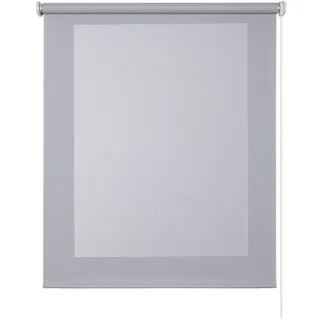 Storesdeco Screen-Rollo| Grau, 200 cm x 180 cm , Kunststoff , Uni , Rechteckig , 200x180 cm , Ce , Heimtextilien, Vorhänge, Rollos