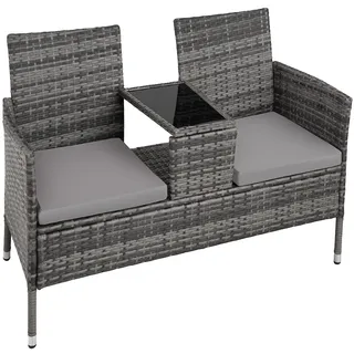 Tectake Narbonne 131 x 61 x 82 cm Grau