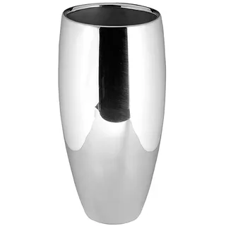 Fink AFRICA, Vase, vernickelt, Eisen, Vasen, Dekovase, Tischvase aus Metall,