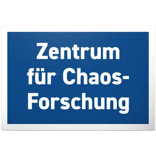 DankeDir! Zentrum Chaosforschung Chaos - Kunststoff Schild lustiger Spruch - Partydeko Deko Party Geschenkidee Geschenk Kollegen Freunde - Spruchschild Geburtstagsgeschenk Türschild Wanddeko Karte