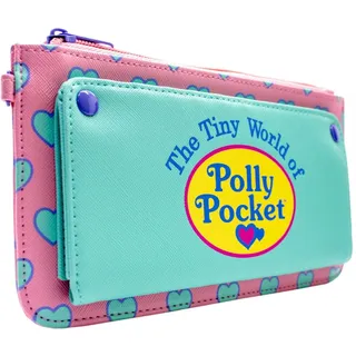 Animation The Tiny World of Polly P Herz-Muster Portemonnaie Clutch Münzfach & Kartenhalter, Rosa