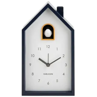 Karlsson Wecker Modern Cuckoo, - Blau - 12x6x20cm - Rechteck - Thermoplast - Wecker