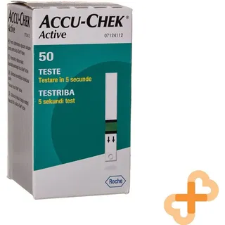ACCU-CHEK Active Glukose Diagnose Streifen für Glukose Level Kariert 50 St.