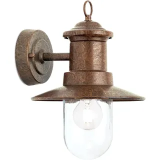 Orion Leuchten Außen Wandleuchte 22 x 32 cm 60W E27 Vintage-Braun