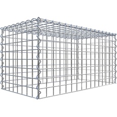 Bild Gabione, silbergrau, Maschenweite 5 cm x 5 cm,
