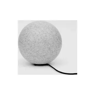 MegaLight D2523 SHINING STONE 25 Außen-Dekobeleuchtung E27 Grau-Weiß, Stein-Optik