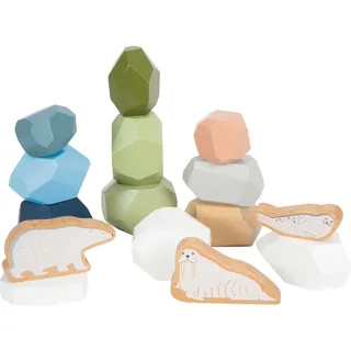 Small Foot Company Balanciersteine aus Holz „Arctic“