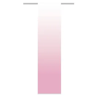 HOME WOHNIDEEN Madrid Schiebegardine Klettband 60 x 245 cm Rosa