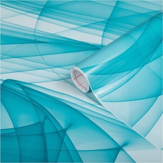 Bild Klebefolie Murano blue selbstklebende Folie wasserdicht realistische Deko für Möbel, Tisch, Schrank, Tür, Küchenfronten Möbelfolie Dekofolie Tapete 45 cm x 1,5 m