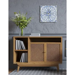 Queence Sophia 30 cm  geräuschlos blau/gelb