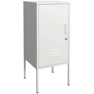 [en.casa] Nachttisch Hausjärvi , Metall , 35x82x35 cm , Schlafzimmer, Nachtkästchen