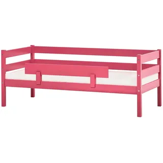 Hoppekids Einzelbett »ECO Comfort Kinderbett, Kiefer Massivholz, Jugendbett inkl. Rollrost«, 70x160 cm, wahlweise in verschieden Farben/ Matratze/ Absturzsicherung, rosa