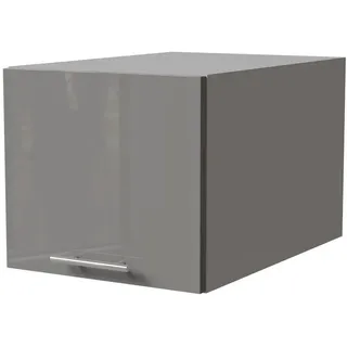 Feldmann-Wohnen Aufsatzschrank Essen W6B/40 Grau Hochglanz / Grau Matt 40 / 59 / 36cm , Holz , 40x59x36 cm , Küchen, Küchenmöbel, Küchenschränke, Küchenoberschränke