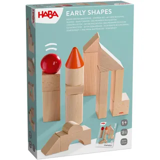 HABA Meine ersten Bausteine – Starter-Set Holzbausteine für Baby & Kleinkind ab 1 Jahr, nachhaltiges Kinderspielzeug & Geschenk zum 1. Geburtstag – Montessori Spielzeug
