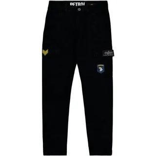 Alpha Industries Herren Petrol Patch Hose, Black, 34