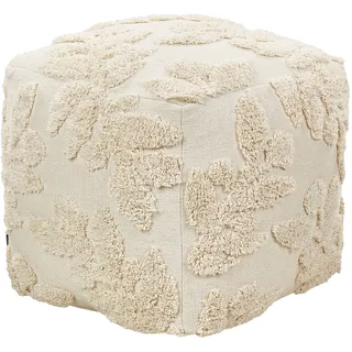 Beliani Pouf Beige 45 x 45 x 45cm mit EPS-Füllung Boho Multan