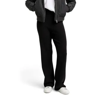 TOM TAILOR Denim Damen 1047912 Straight Strickhose, 14482-Deep Black, XXL