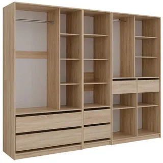 Vicco Kleiderschrank Elmo 100 x 200 x 50 cm Braun