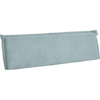 PAIDI Rückenkissen "Cord in verschiedenen Ausführungen, Relaxkissen, 90/120/140 cm Breite" Rückenlehne für Bett und Sofa, abnehmbarer und waschbarer Bezug, dusty blau