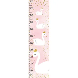 Monee Messlatte , Grün, Rosa, Rot, Schwarz , Holz, Textil , Kiefer , massiv , Tier , 30x113 cm , Babymöbel & Kindermöbel, Babyzimmer, Kinderzimmer Deko