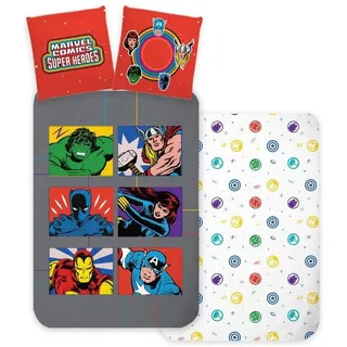FARO Avengers Power Blau 140 x 200 cm + 70 x 90 cm