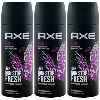 Axe Excite Spray 3 x 150 ml