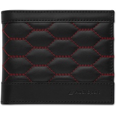 Bild von Audi 3152201200 Geldbörse Leder Herren Brieftasche RFID-Schutz Portemonnaie, schwarz/rot