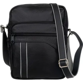 Herren Ledertasche Omen Ash - Schwarz