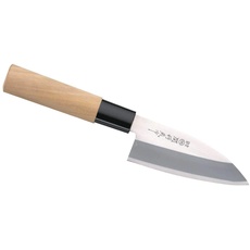Bild von Japanisches Kochmesser, Kodeba, einseitig geschliffen, Holzgriff, hochwertiges Küchenmesser, scharfes Profi-Kochmesser