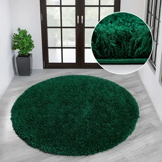 OTTO home Teppich »Shaggy 30« rund 30 mm Höhe Teppich, in Uni-Farben, besonders weich und kuschelig, Wohnzimmer,