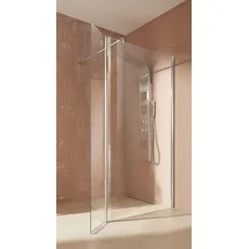 welltime Walk-in-Dusche »Mailand«, in 3 verschiedenen Breiten (90,100, 120cm), 6mm Sicherheitsglas, grau