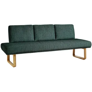 Dieter Knoll Sitzbank , Grün , Holz, Textil , Asteiche , Schichtholz , 224x92x78 cm , Emas, Dgm , Fußauswahl, Lederauswahl, Stoffauswahl, Typenauswahl, mit Rückenlehne, in verschiedenen Größen erhältlich , Esszimmer, Bänke, Sitzbänke, Sitzbänke mit Lehne