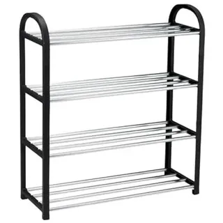 Alpina Schuhregal 50 x 18,5 x 57 cm schwarz / schwarz