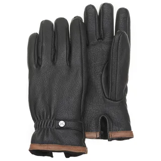 Lederhandschuhe PEARLWOOD "Moore", Herren, Gr. 9.5, schwarz, Ziegenleder, unifarben, Handschuhe Lederhandschuhe, Atmungsaktiv, Wärmeregulierend, Wind - und Wasserabweisend