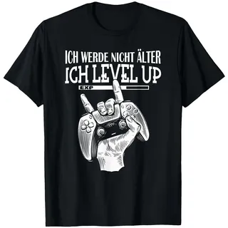 Gaming zocken konsole PS5 Gamer für Paar - Herren & Damen & Unisex Kinder - Gaming T-Shirt - Schwarz - S - Crew Neck - Kurzarm - Lustiger Spruch - Einfarbig - Geburtstag - Gamer, Zocker