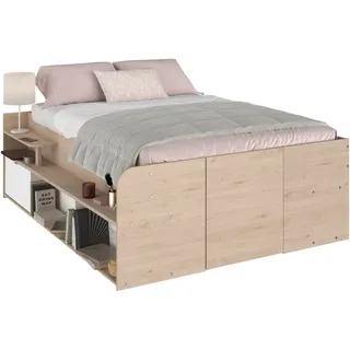 Parisot Hochbett Parisot Travel 2 140 x 200 cm Spanplatte weiß