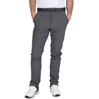 Island Green IGPNT2066 Atmungsaktive, flexible Tour Tapered Stretch-Hose für Herren, Holzkohle, 34 W (langes Bein)