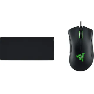 Razer Gigantus V2 XXL - Weiches Gaming-Mauspad für schnelle Spielstile und optimale Kontrolle Schwarz & DeathAdder Essential - Essentielle Gaming-Maus mit optischem 6.400-DPI-Sensor Schwarz