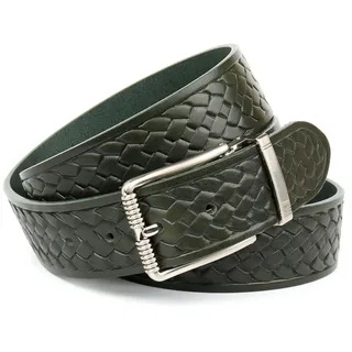 Ledergürtel ANTHONI CROWN, Damen, Gr. 11,5, grün, Rindsleder, Gürtel Ledergürtel