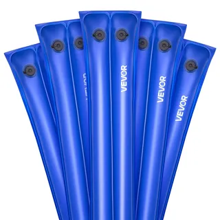 VEVOR Pool Beschwerungssack, 5 Packungen à 300 cm, 0,4 mm dicke PVC-Säcke mit Gewichten mit auslaufsicherem Schraubverschluss, Wassersäcke zur Befestigung von Poolabdeckungen im Winter, blau