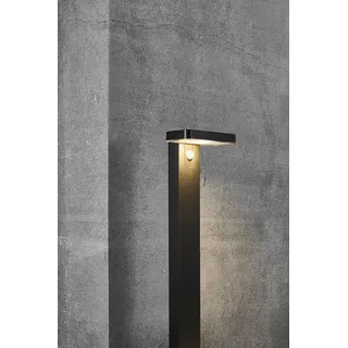 Nordlux Wegeleuchte Edelstahl 76 cm Solar mit Bewegungsmelder schwarz