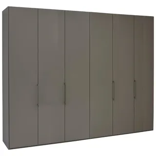 Dieter Knoll DREHTÜRENSCHRANK Graubraun - 300x216x58 cm