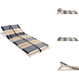 vidaXL Lattenrost mit 42 Latten 7 Zonen 80 x 200 cm - Betten & Bettgestelle