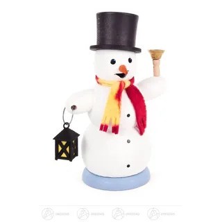 Räuchermann Schneemann mit Laterne BxHxT 9 cmx14 cmx7,5 cm NEU Erzgebirge