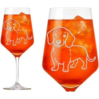 eXODA 1x Dackel Weinglas handwerklich gefertigt spülmaschinenfest mit individueller Gravur einzigartiges Dackelmotiv für Kaffee und Weinliebhaber die Stil und Qualität schätzen