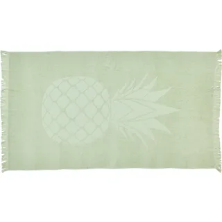 done.® Hamamtücher »Pineapple« saugfähige Frottier-Innenseite, ideal als Sauna- oder Strandtuch, grün