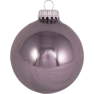 Krebs Glas Lauscha Weihnachtsbaumkugel »CBK60005, Weihnachtsdeko, Christbaumschmuck, Christbaumkugeln Glas«, grau