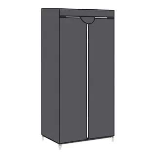 Hansiro Stoffschrank Kleiderschrank , Grau , Textil , 45x75 cm , Schlafzimmer, Kleiderschränke, Stoffschrank